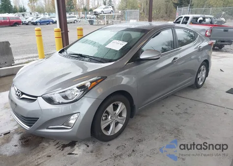2016 Hyundai Elantra Value Edition z USA, uszkodzony, nr VIN KMHDH4AE5GU482894